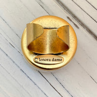 Rhinestone Initial Ring