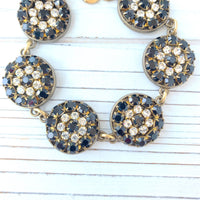 Jet Rhinestone Bracelet