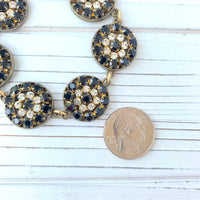 Jet Rhinestone Bracelet