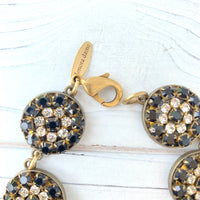 Jet Rhinestone Bracelet