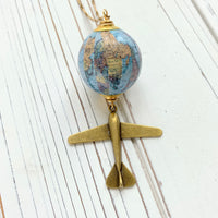 Wanderlust Plane Pendant Necklace