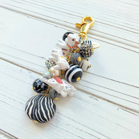 Zebra Print Animal Purse Charm