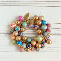 Floral Bead Bracelet