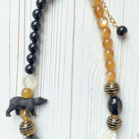 Black Bear Queen Mum Necklace