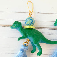 Flora Dinosaur Tassel Earrings