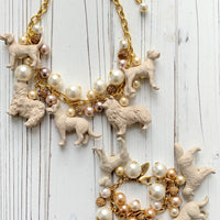 Pearl Must Love Dogs Charm Bracelet