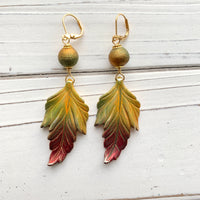 Fall Leaves Dangle Earrings