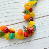 Still Life Glass Fruit Necklace