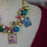 Vintage Poster Necklace - One-of-a-Kind