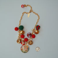 Santa Cluster Necklace