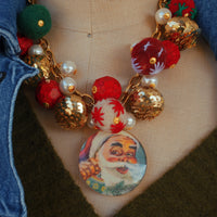 Santa Cluster Necklace