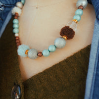 Fuzzy winter necklace