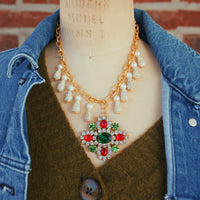 Czech Glass Pendant Necklace