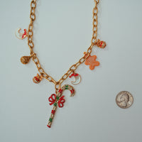 One-of-a-Kind Candy Cane Charm Necklace