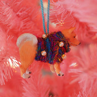 One-of-a-Kind Shiba Inu Dog Ornament