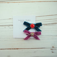 One-of-a-Kind Velvet hair bow