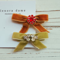 One-of-a-Kind Velvet hair bow