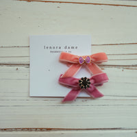 One-of-a-Kind Velvet hair bow