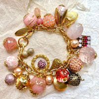 Peony Pink Charm Bracelet
