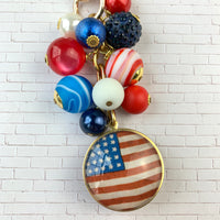 Independence Day Purse Charm