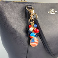 Independence Day Purse Charm
