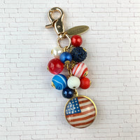 Independence Day Purse Charm