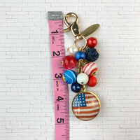 Independence Day Purse Charm