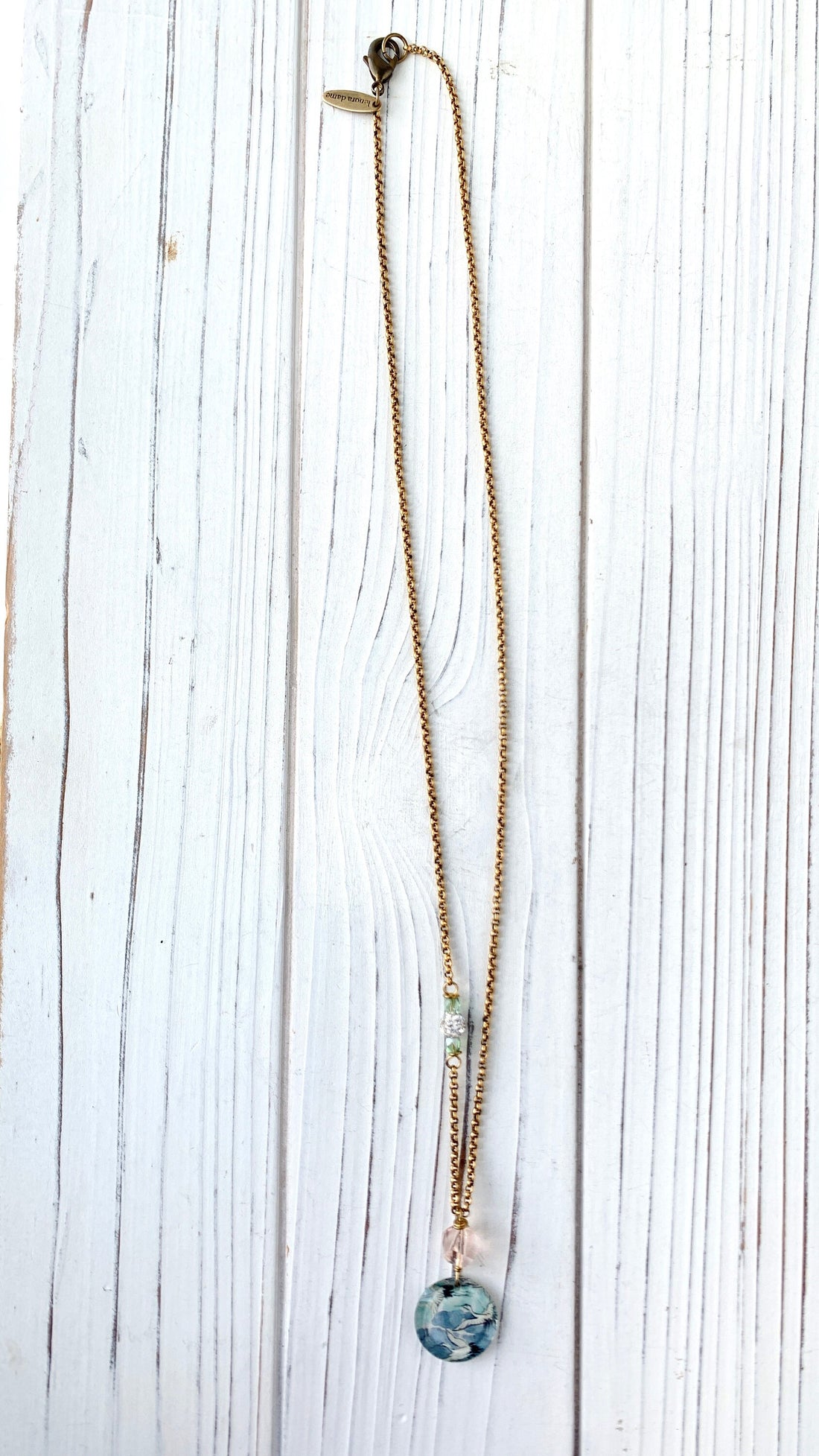 Blue Crane Pendant Necklace