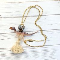 Lenora Dame Dilophosaurus Dinosaur Pendant Necklace - One-of-a-Kind