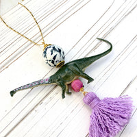 Lenora Dame Brontosaurus Dinosaur Pendant Necklace - One-of-a-Kind