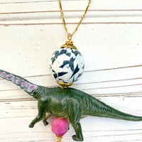 Lenora Dame Brontosaurus Dinosaur Pendant Necklace - One-of-a-Kind
