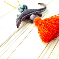 Lenora Dame Mosasaurus Dinosaur Pendant Necklace - One-of-a-Kind