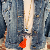 Lenora Dame Mosasaurus Dinosaur Pendant Necklace - One-of-a-Kind