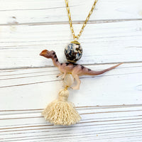 Lenora Dame Dilophosaurus Dinosaur Pendant Necklace - One-of-a-Kind