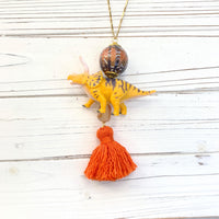 Lenora Dame Triceratops Dinosaur Pendant Necklace - One-of-a-Kind