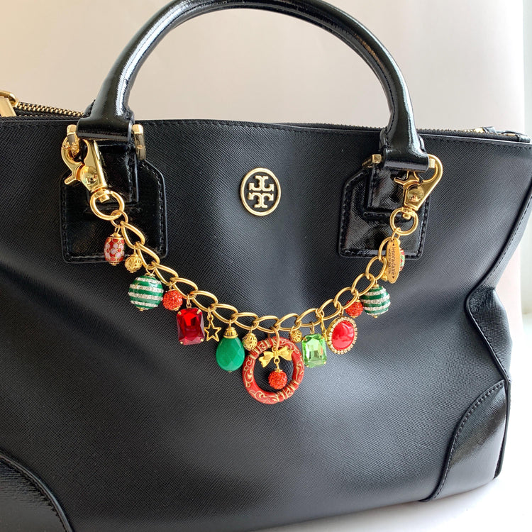 Happy Holidays Chain Bag Charm