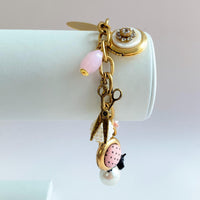 Lenora Dame Scottie Dog Vintage Treasures Charm Bracelet - One-of-a-Kind