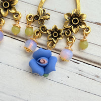 Periwinkle Chandelier Earrings