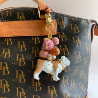 Lenora Dame English Bulldog Bag Charm