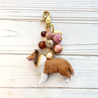 Lenora Dame Rough Collie Bag Charm