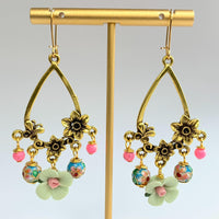 Lenora Dame Mint Chandelier Earrings