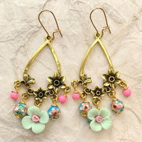 Lenora Dame Mint Chandelier Earrings