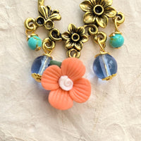 Lenora Dame Coral Chandelier Earrings