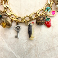 Lenora Dame Penguin Vintage Treasures Charm Bracelet - One-of-a-Kind
