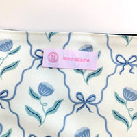 Bows and Floral Makeup Bag