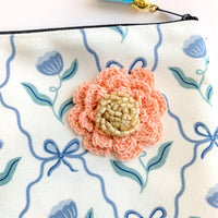 Bows and Floral Makeup Bag