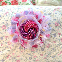 Floral Quilted Makeup Bag, Makeup Pouch, Gifts for Mom - One-of-a-Kind