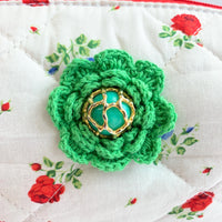 Floral Quilted Makeup Bag, Makeup Pouch, Gifts for Mom - One-of-a-Kind