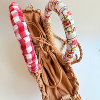 Picnic Basket Woven Straw Handbag - One-of-a-Kind