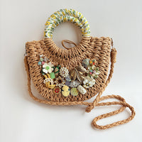 Lenora Dame Penelope Straw Handbag - One-of-a-Kind